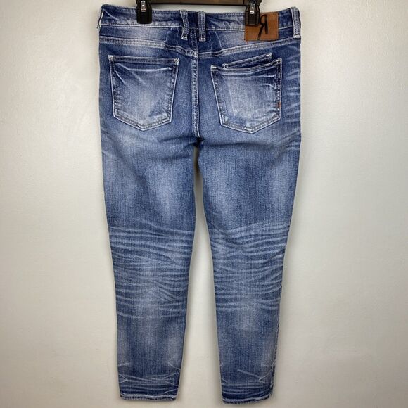 Remix by rock revival jeans women's 29x26 blue Stonewash ankle skinny - Picture 4 of 12
